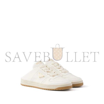 PRADA LEATHER BACKLESS SNEAKERS 1E019O  